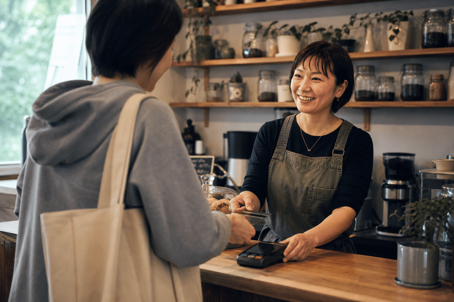 Merchant using a virtual and contactless payment solution